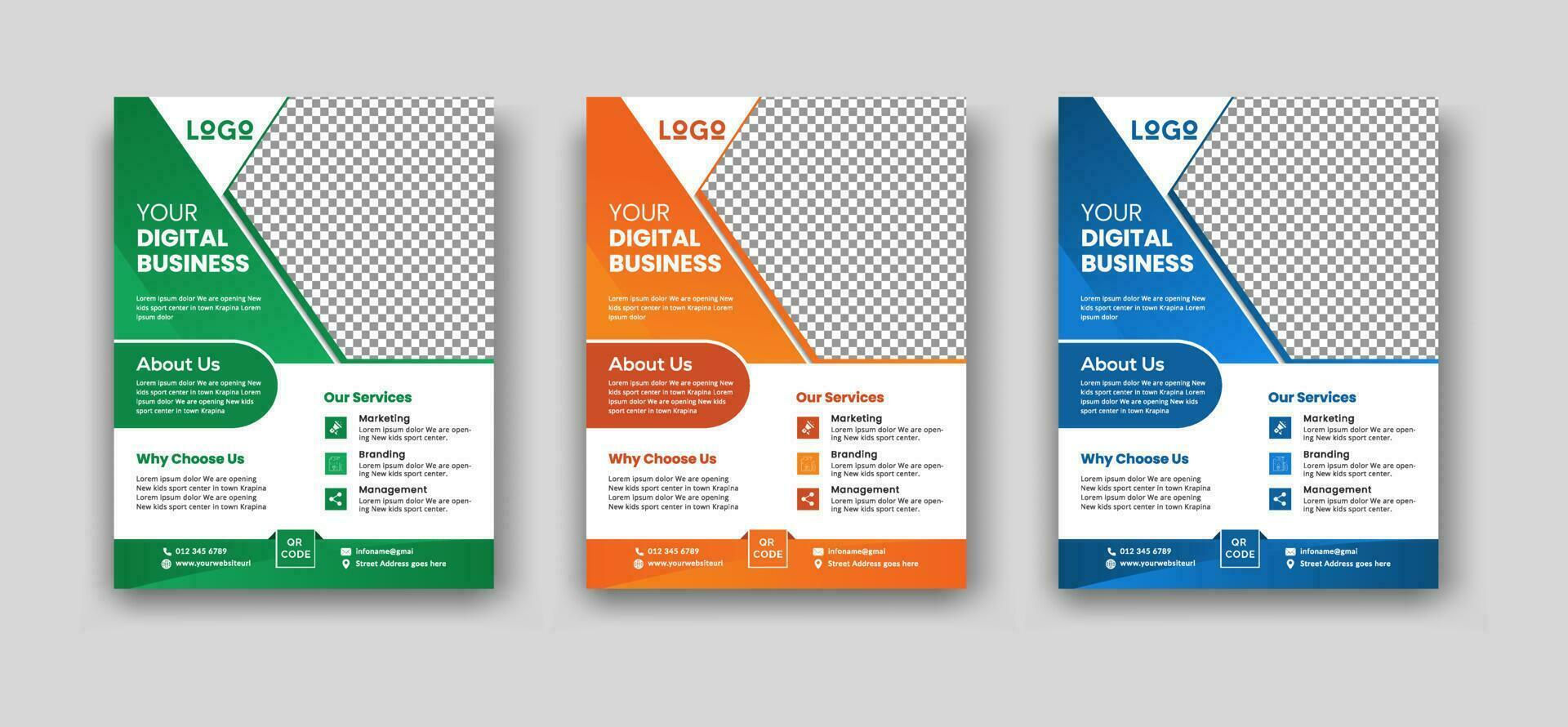 negocio volantes póster folleto folleto cubrir diseño diseño antecedentes vector