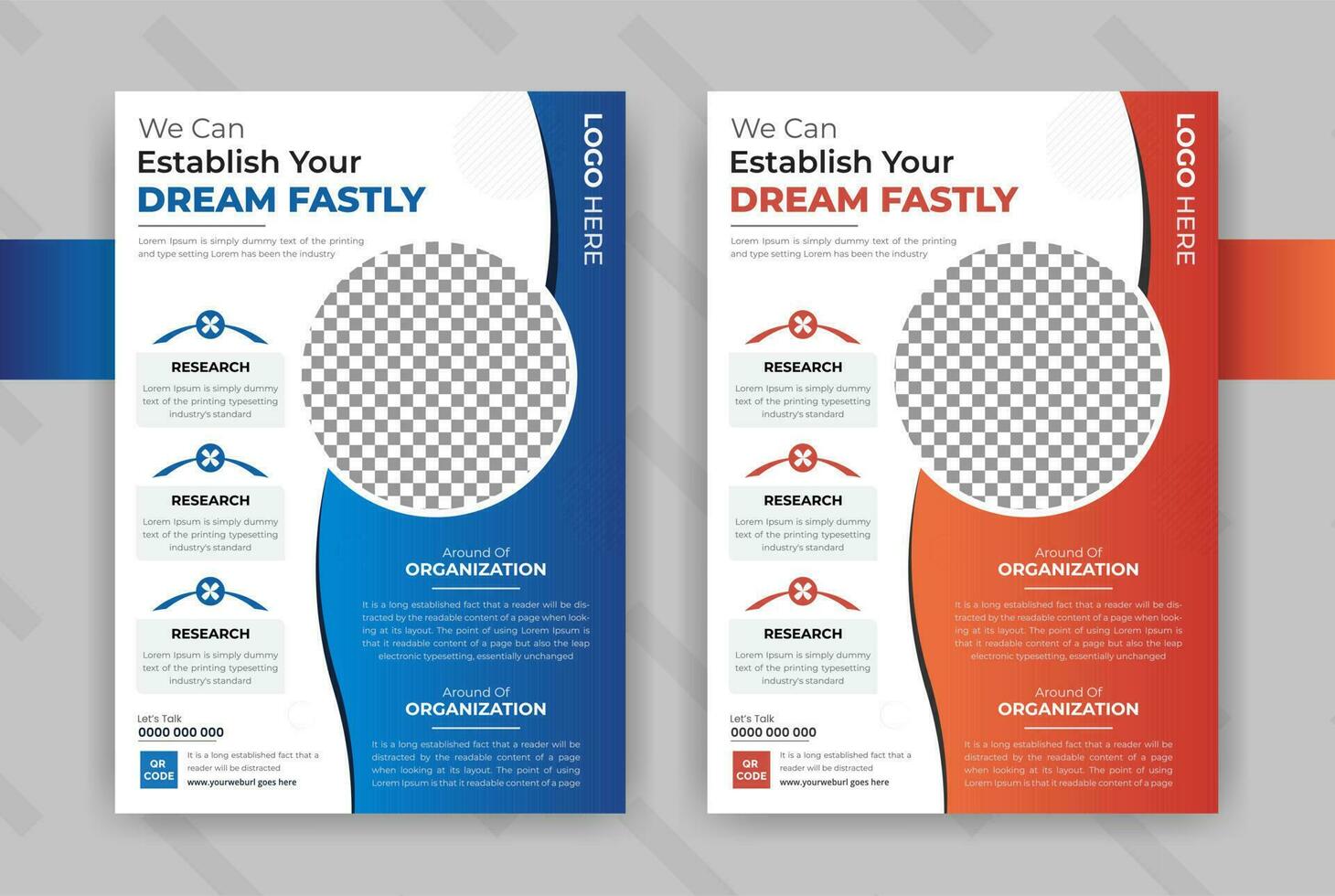 Business Flyer Template for Professional Creative Business vector
