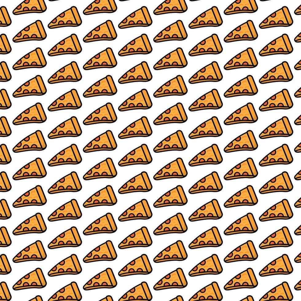 Colorful pizza background vector