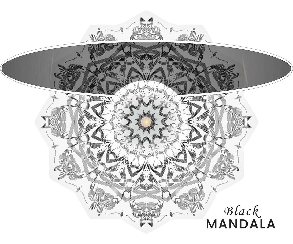 Mandala template for textile to print ready vector