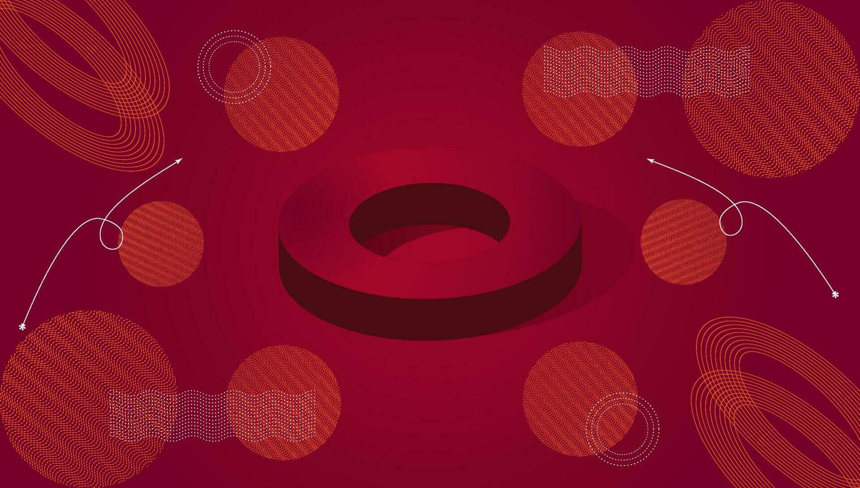 Abstract luxury lines artistic maroon background vector
