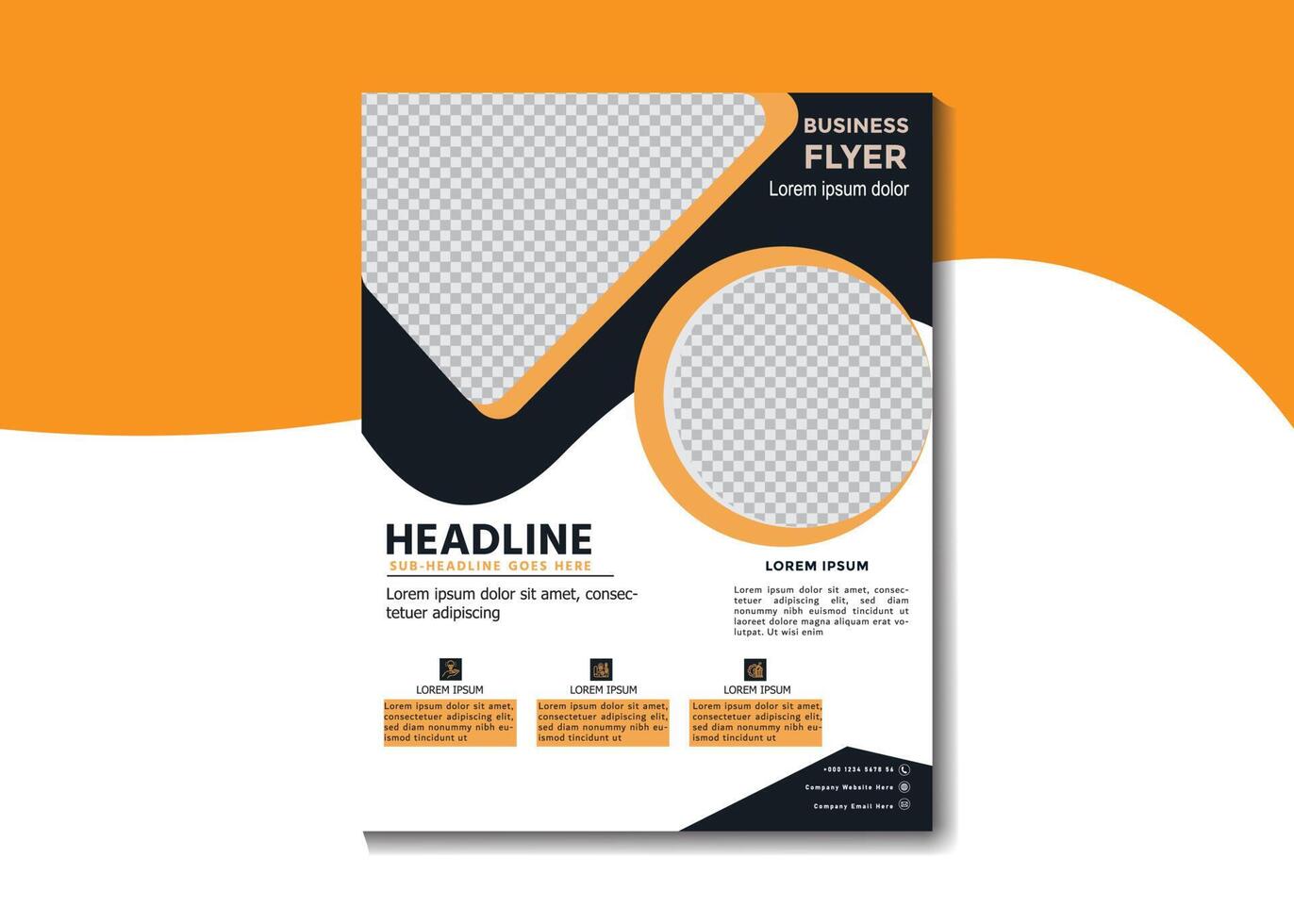 Vector corporate business multipurpose flyer design and brochure cover page template