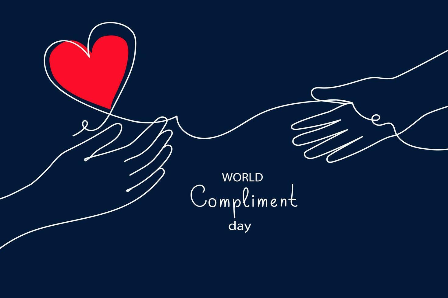 People exchange positive emotions and messages, compliment day vector