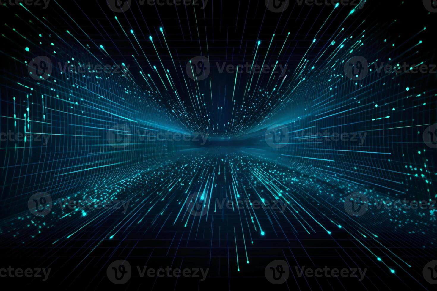 big data, internet network, digital technology with binary computer code on virtual screen, illustration. photo