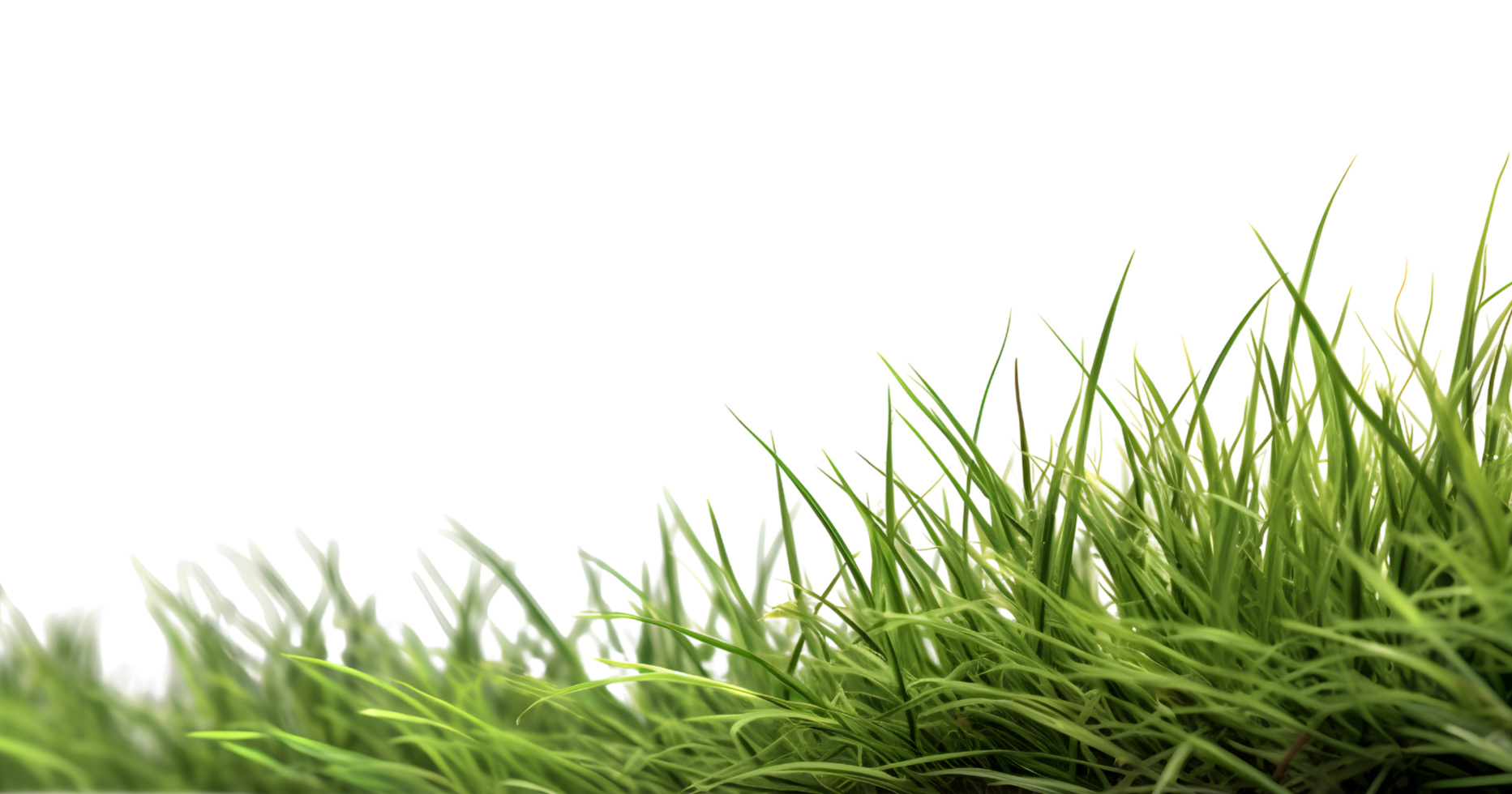 overgrown green grass, generated png