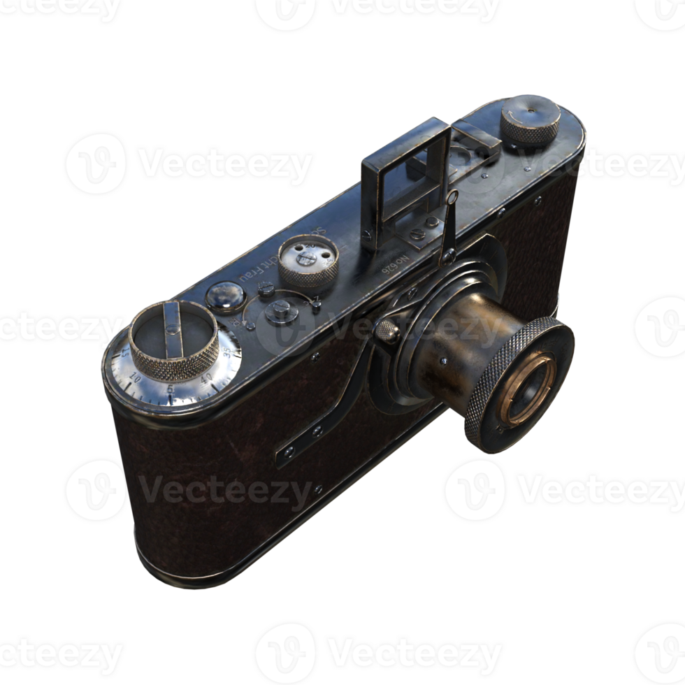 old camera isolated 3d png