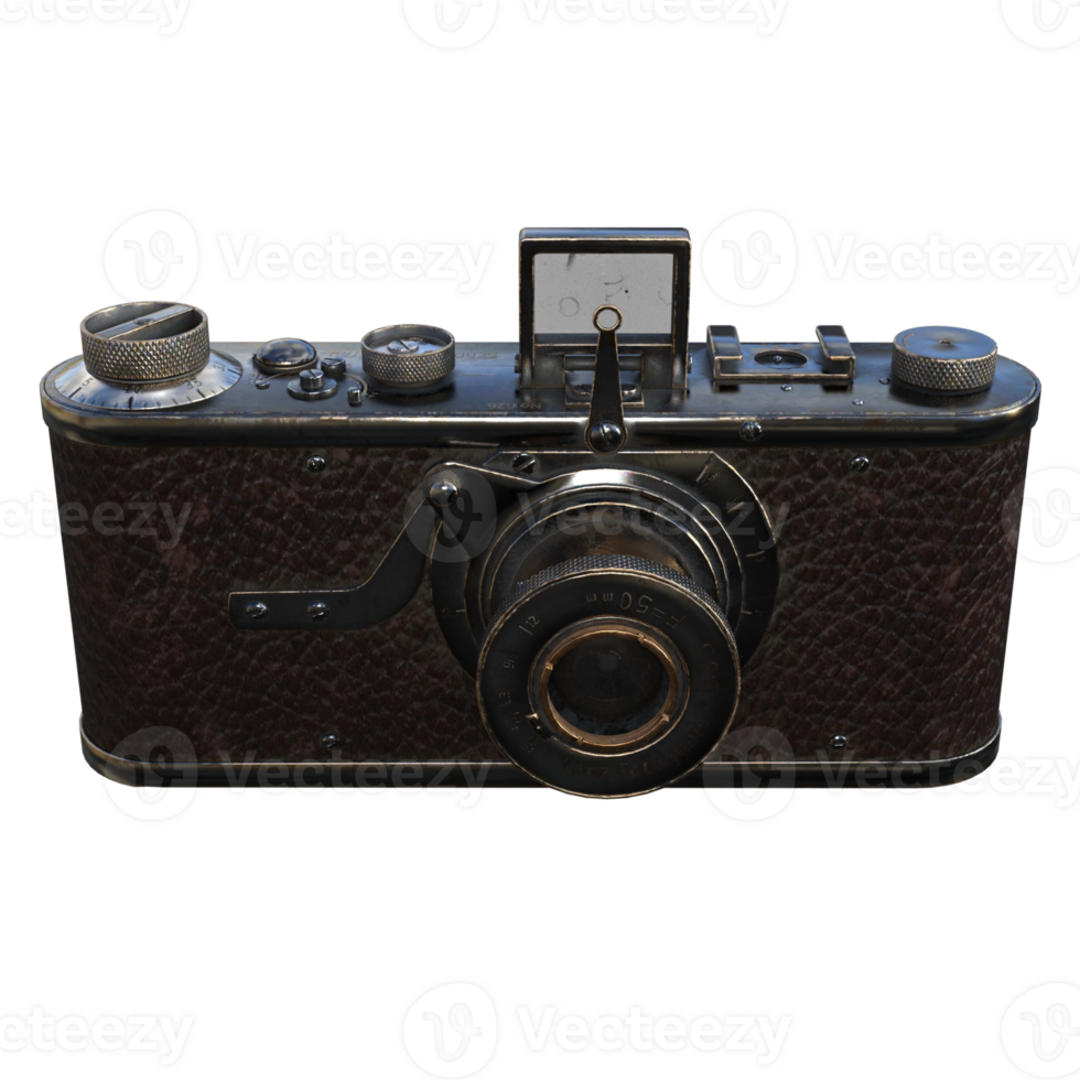 old camera isolated 3d png