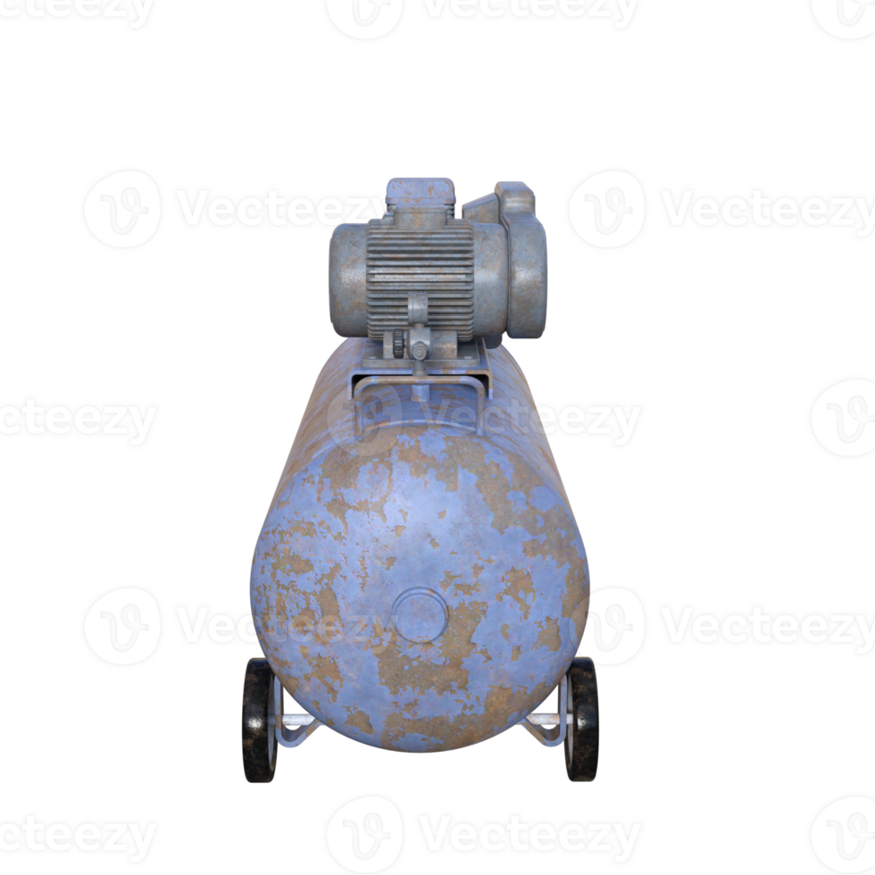compressor engine machine 3d isolated png