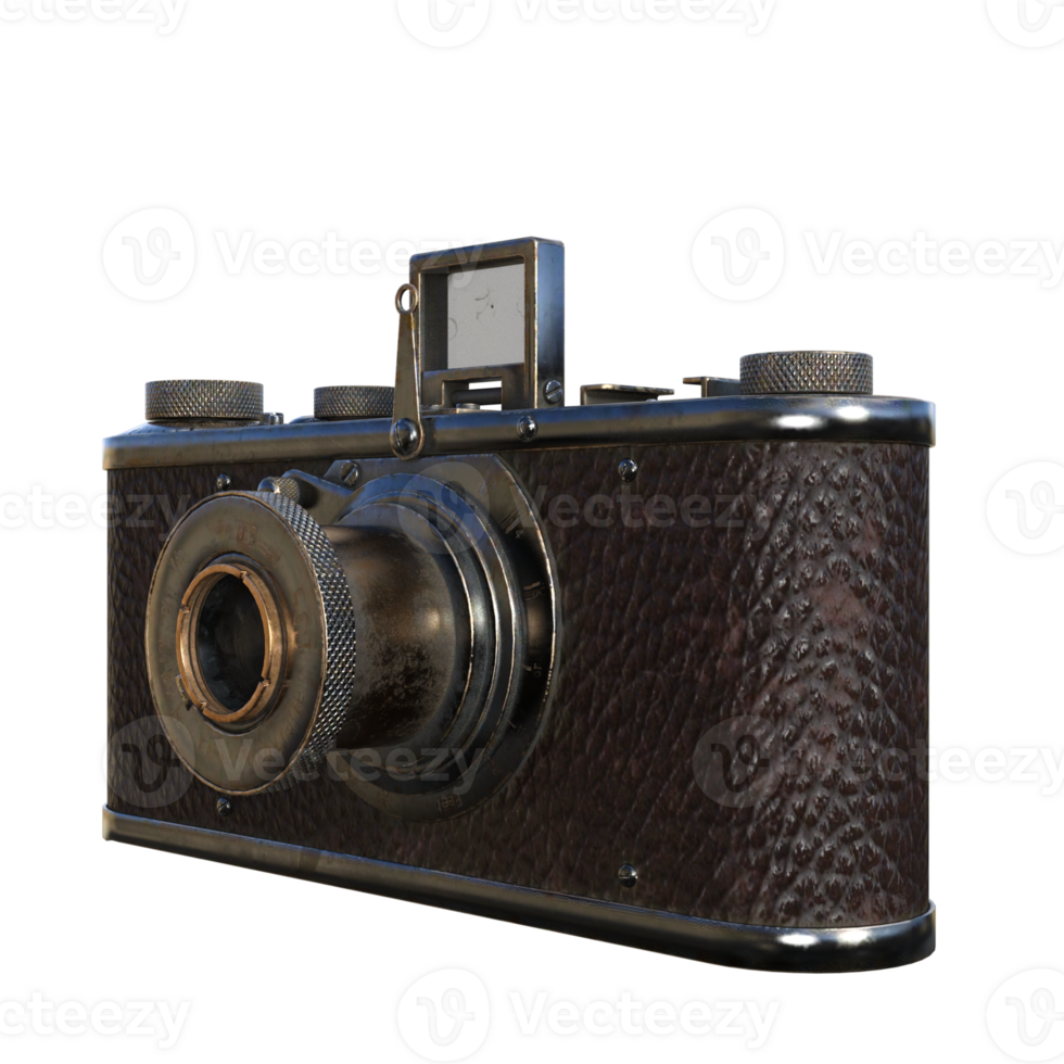 old camera isolated 3d png