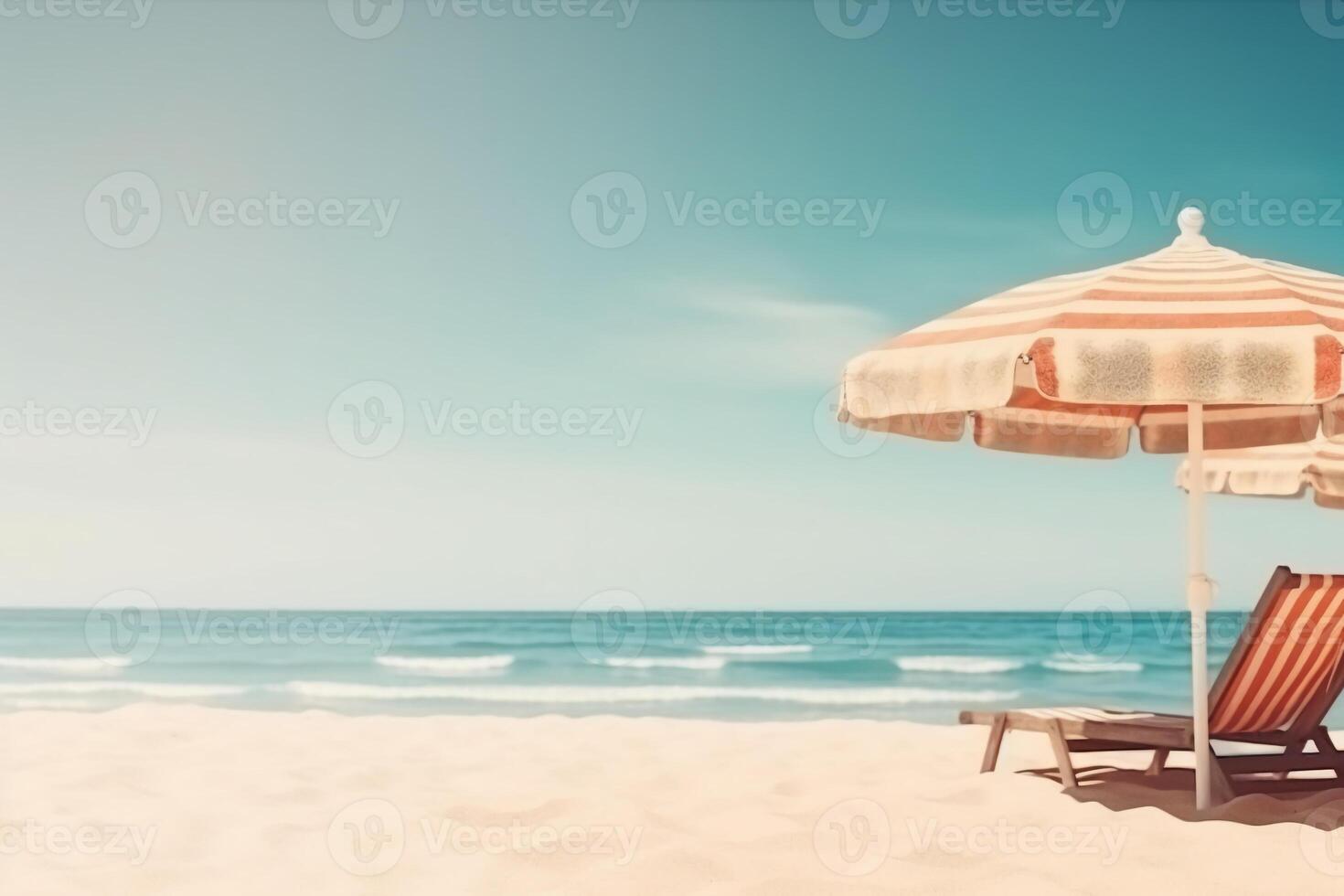 photo of beach holiday mockup background .