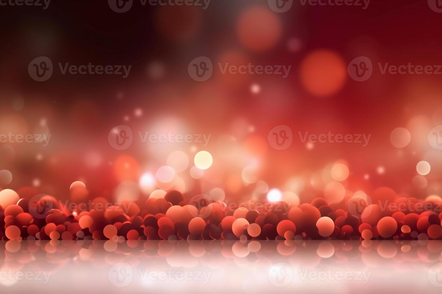A blurred white light, red light abstract background with bokeh glow, Illustration. photo