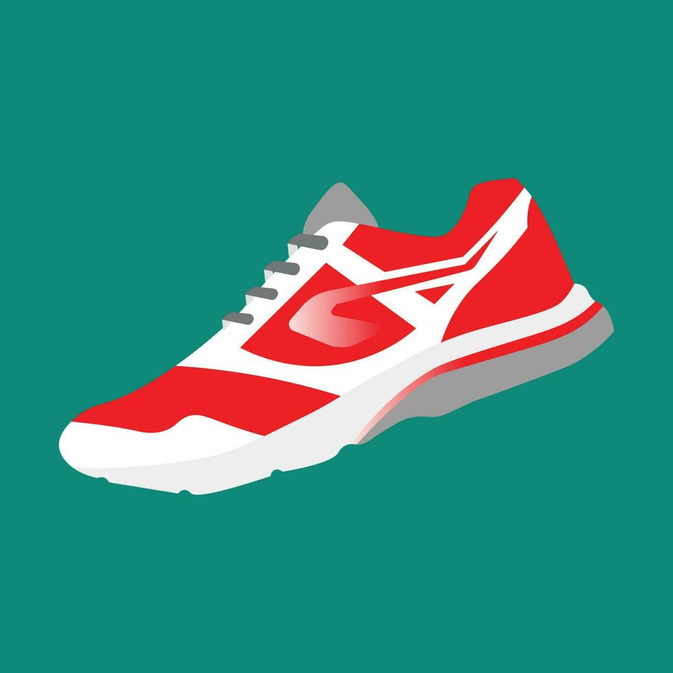 Sport shoes . Concept. Flat design. Vector illustration. Sport shoes in flat style. Sport shoes side view. Fashion sport.