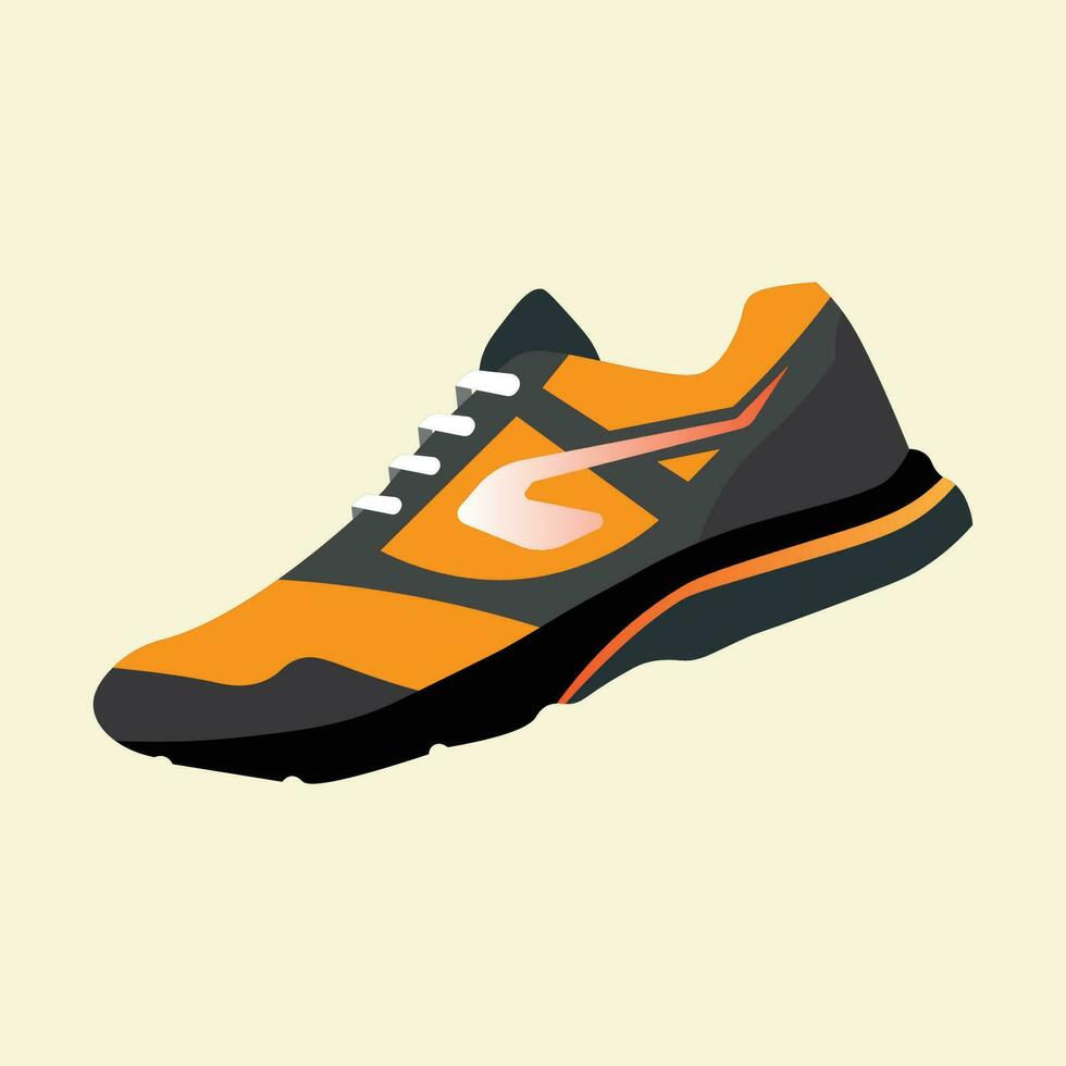Sport shoes . Concept. Flat design. Vector illustration. Sport shoes in flat style. Sport shoes side view. Fashion sport.