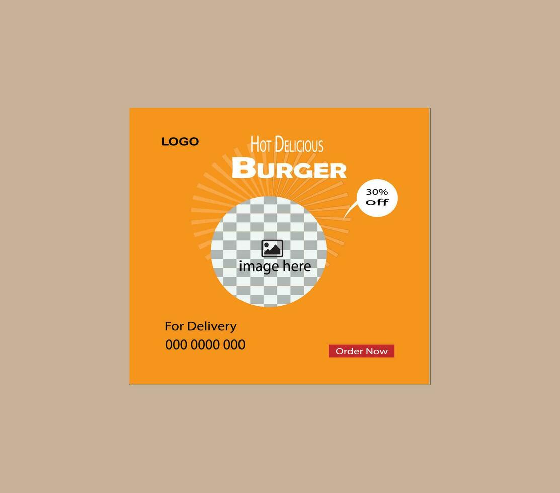 vector social media post design