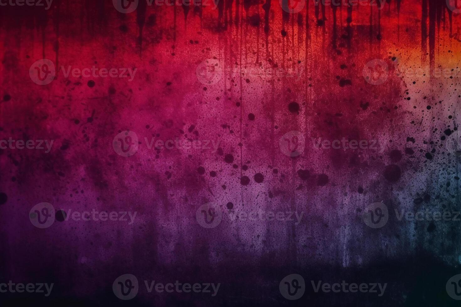 Aged effect overlay. Old film texture. Purple red gradient background with dust scratches. photo