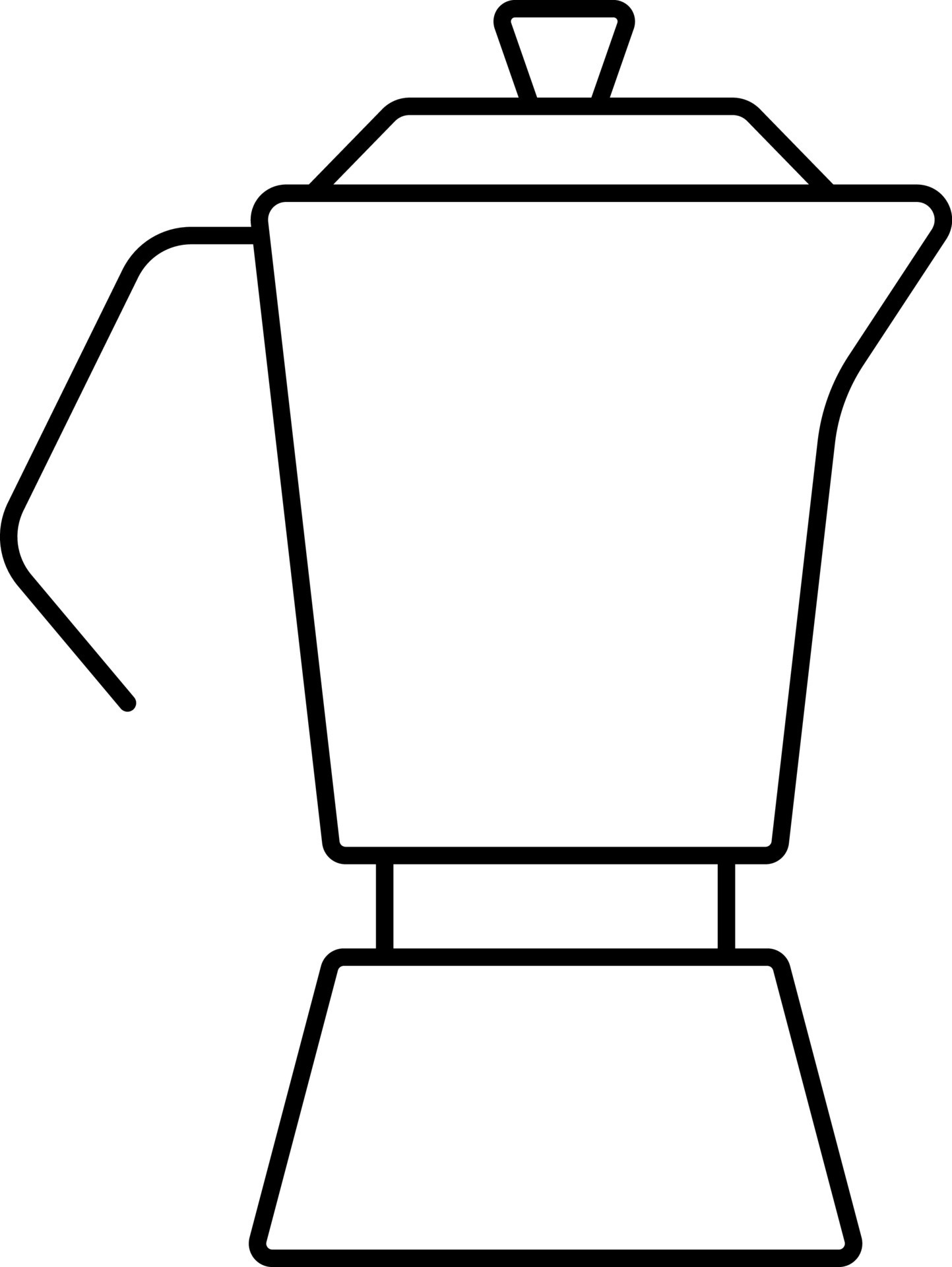 Isolated Mixer Grinder Icon In Black Outline. 24191006 Vector Art at Vecteezy