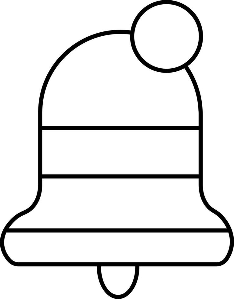 Illustration Of Bell Icon In Line Art. vector
