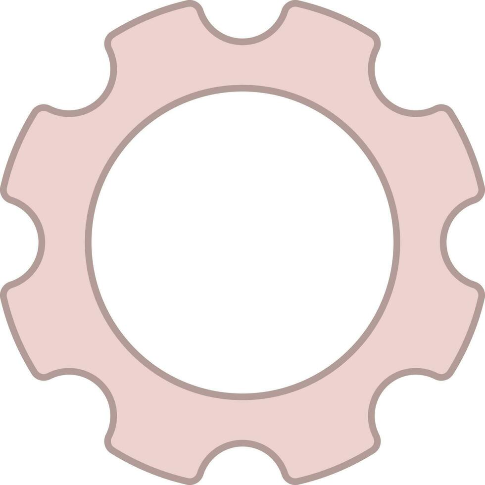 Setting Or Setup Icon In Pink And White Color. vector