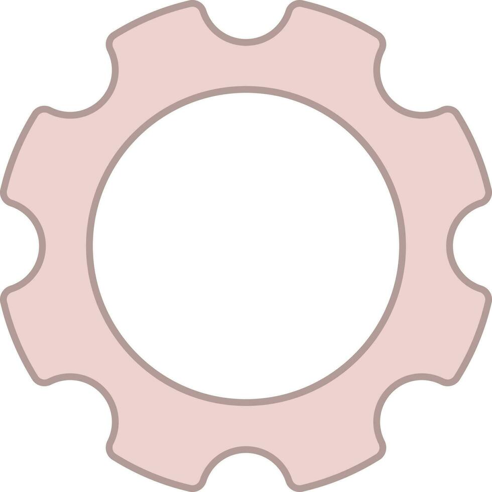 Setting Or Setup Icon In Pink And White Color. vector