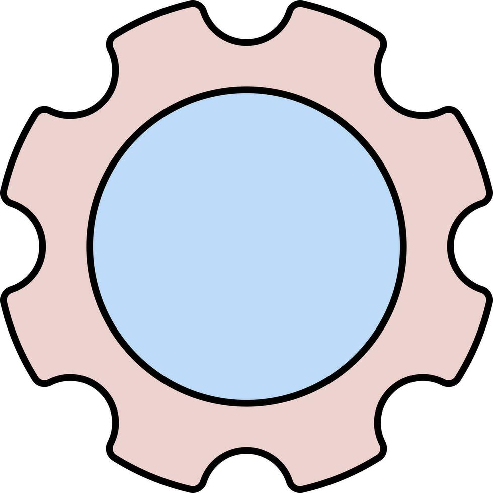 Setting Or Setup Icon In Pink And Blue Color. vector
