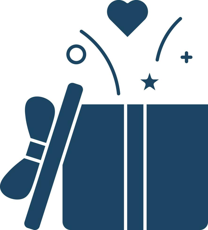 Vector Illustration of Open Gift Box Icon.