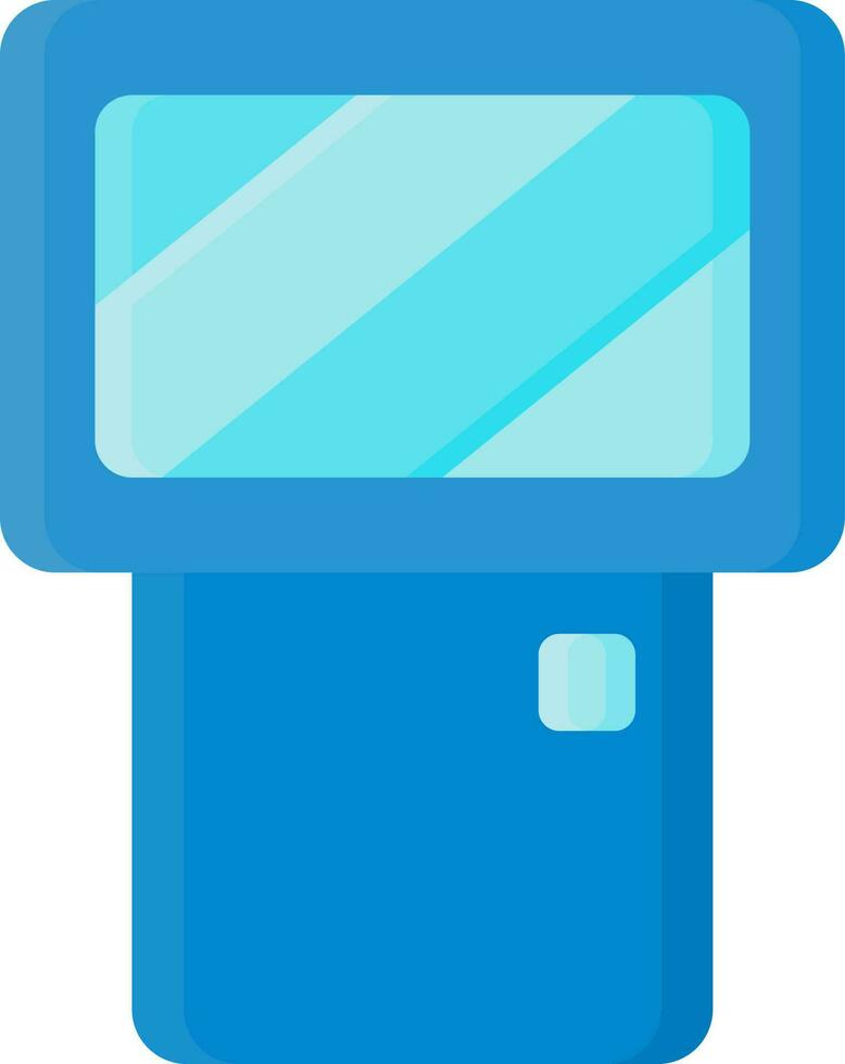 cámara Linterna icono en azul color. vector