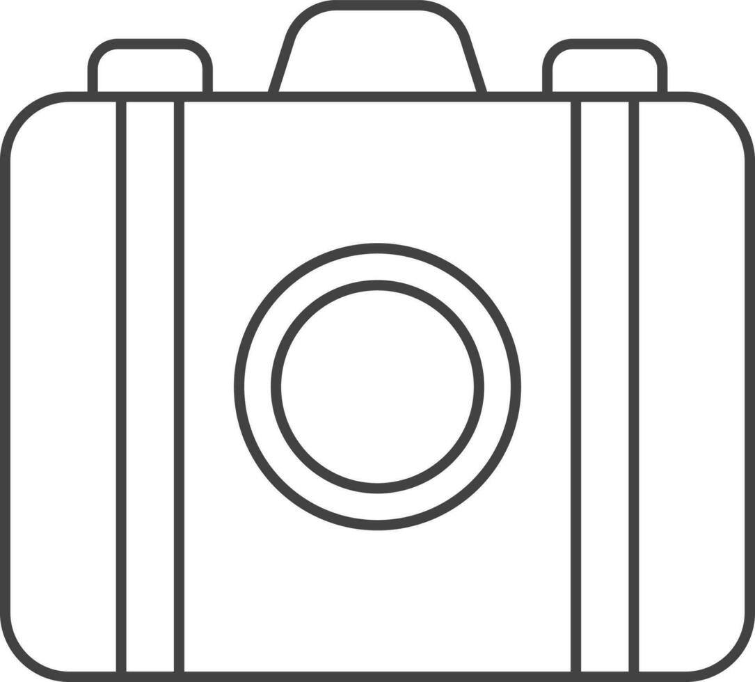 Illustration Of Briefcase Icon Or Symbol In Thin Line. vector