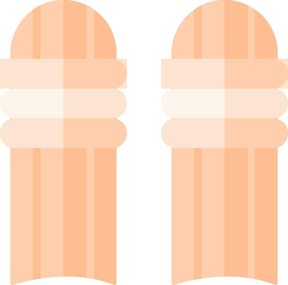 Grillo almohadillas icono en naranja color. vector