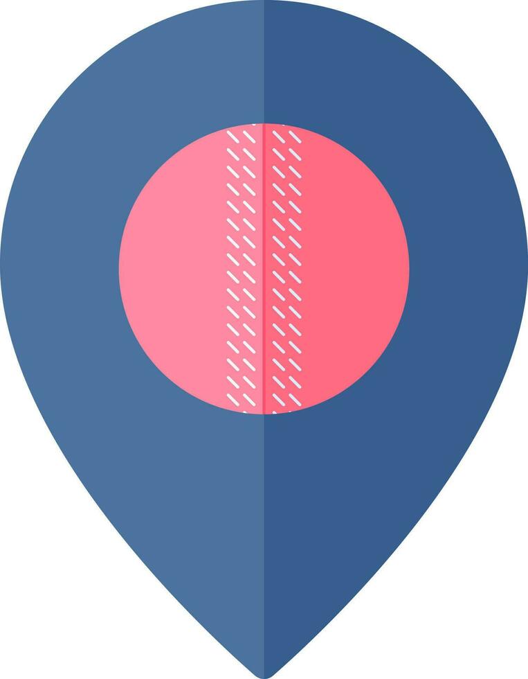 Location Pin Icon In Blue And Pink Color. vector
