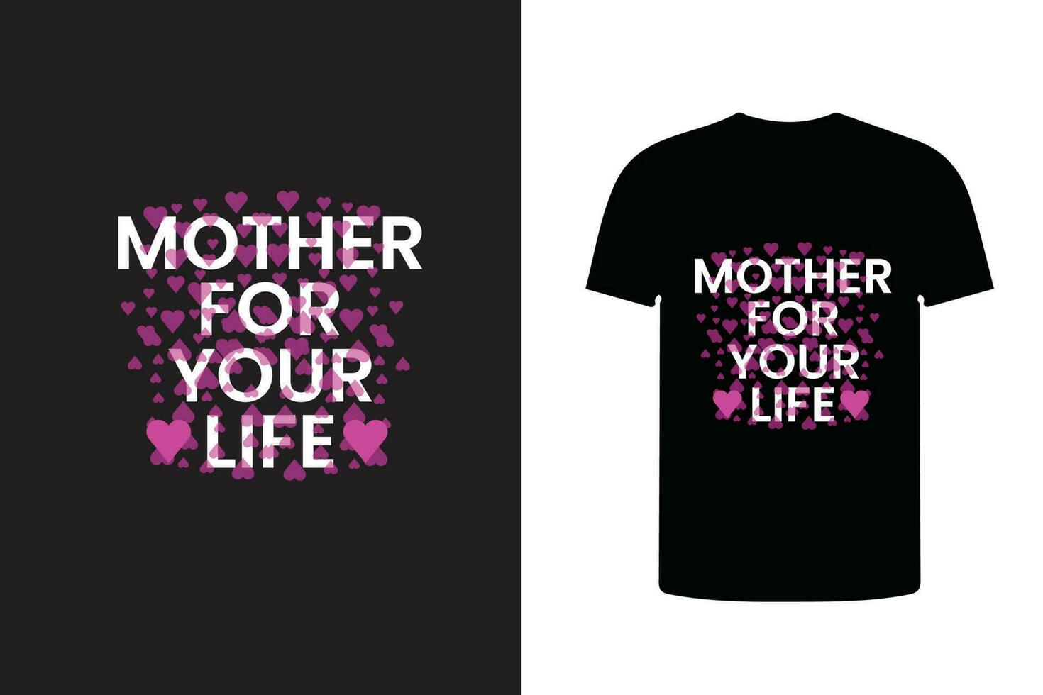 madre para tu vida tipografía diseño, mamá t camisa. vector