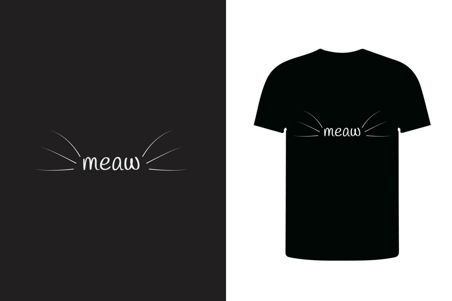 maullar t camisa diseño, gato t camisa vector