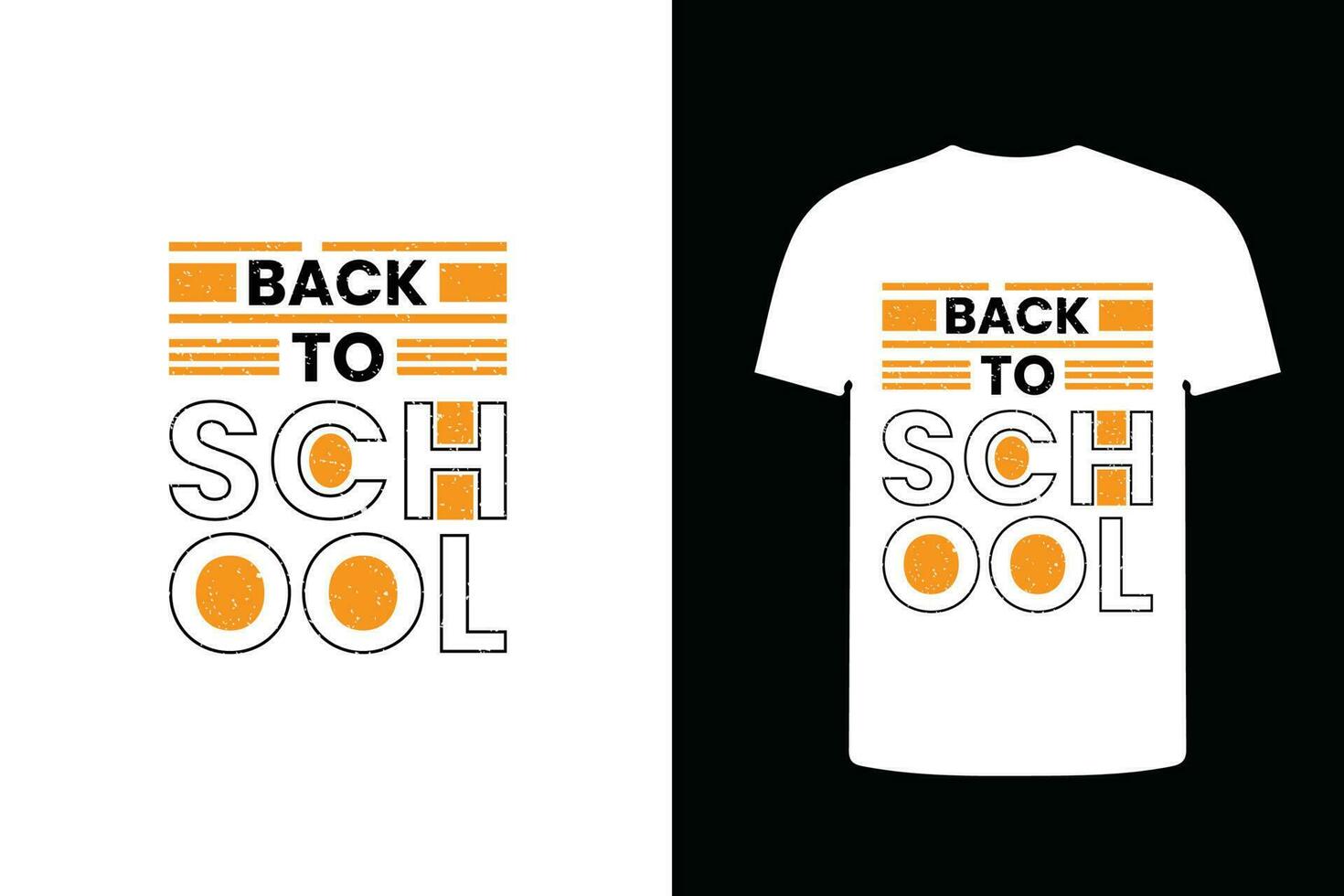 back to school modern typography t shirt design vector