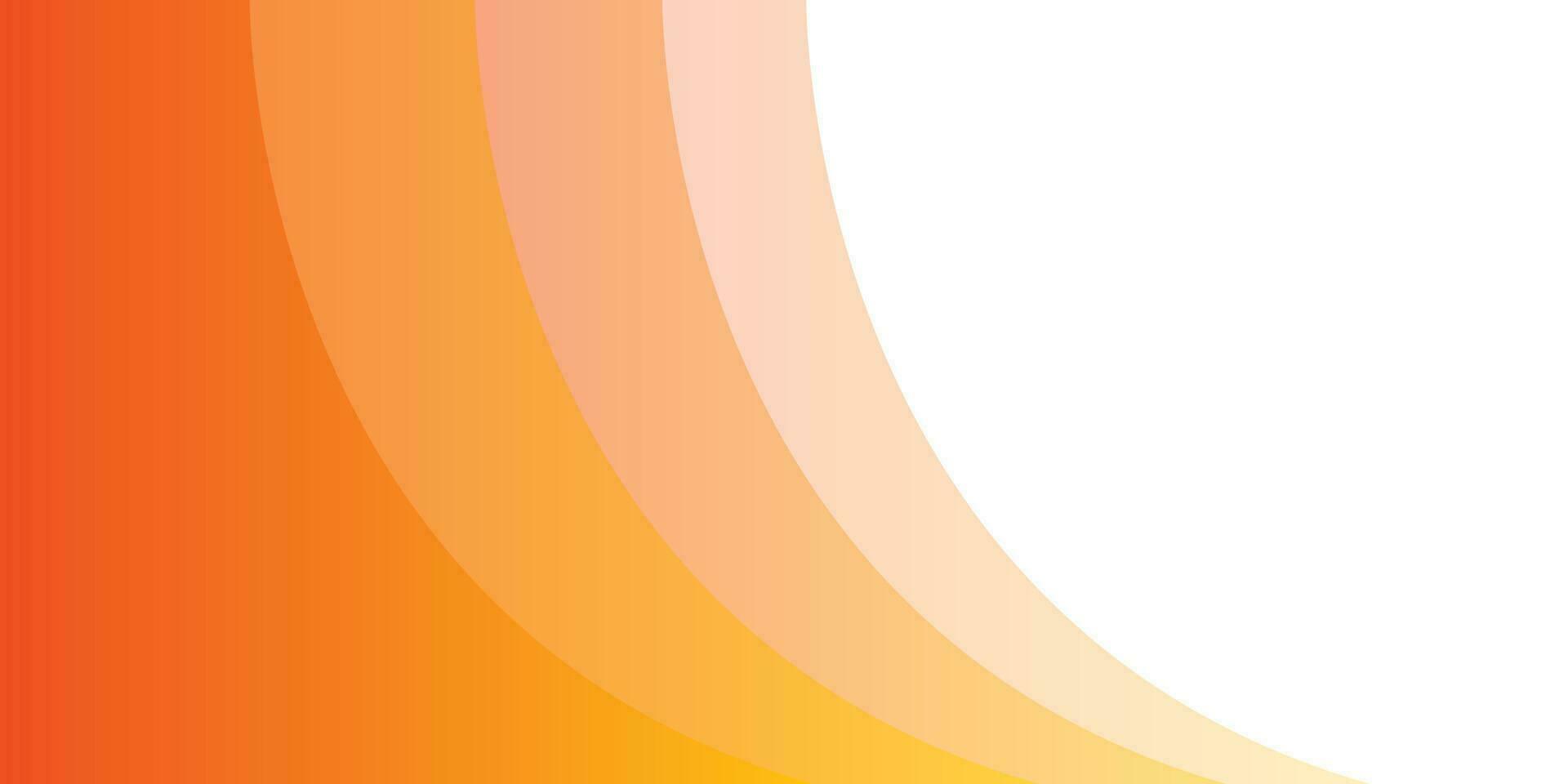 Abstract Oorange Wave Background Banner vector