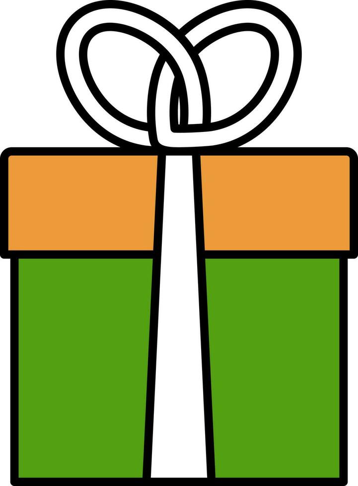 tricolor regalo caja icono. vector