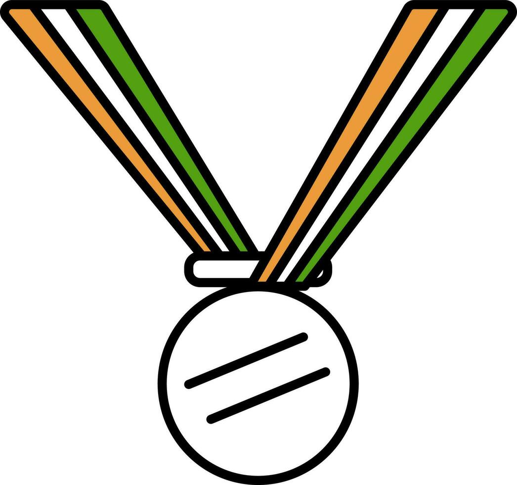 Flat Style Medal Icon. vector