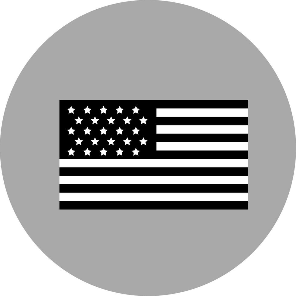 americano bandera Insignia icono en gris antecedentes. vector