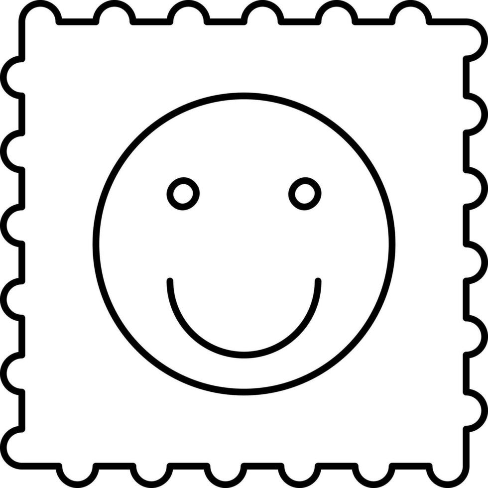 LSD Icon In Black Line Art. vector