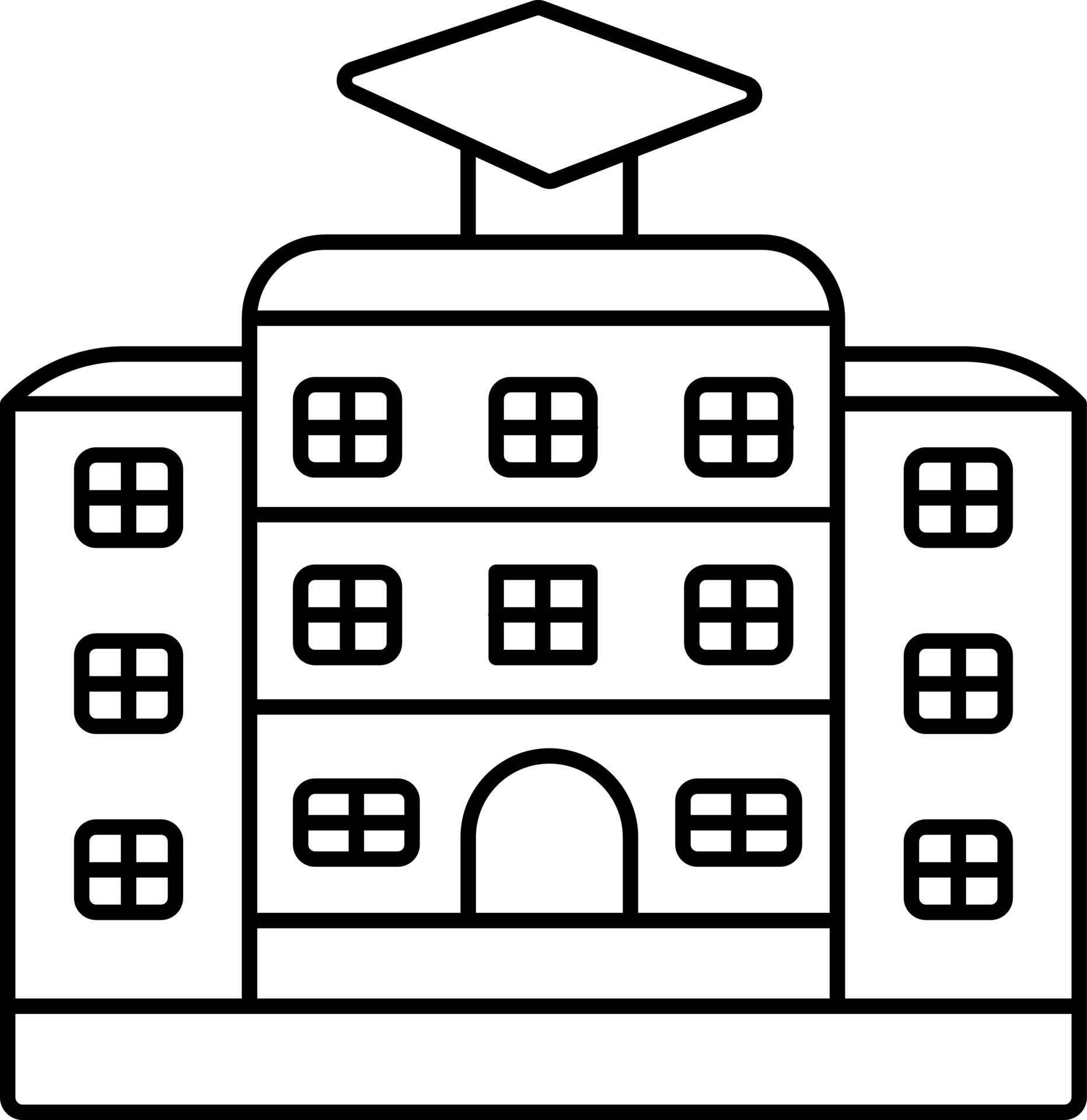 college building clip art