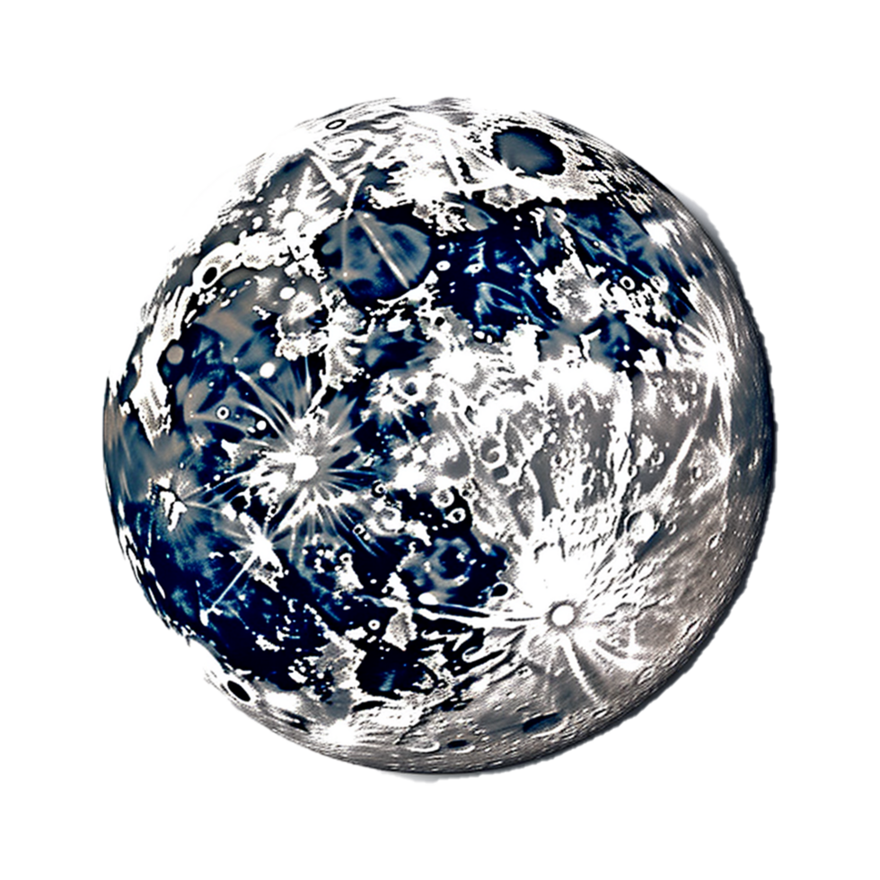 buio blu terra ai generato png