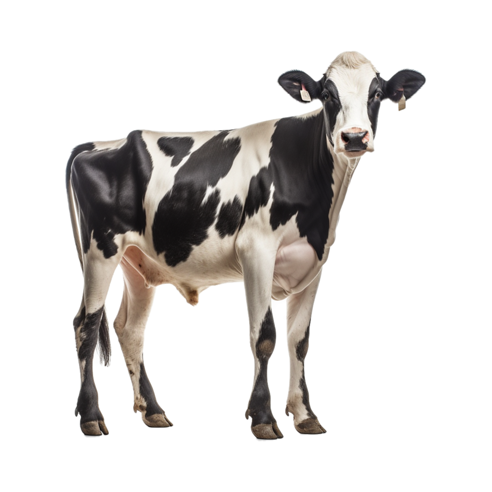 White and black cattle png