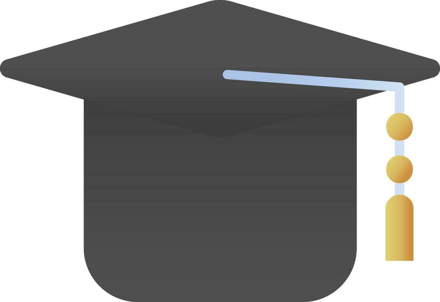 Black Mortarboard Or Graduation Cap Icon In Flat Style. vector