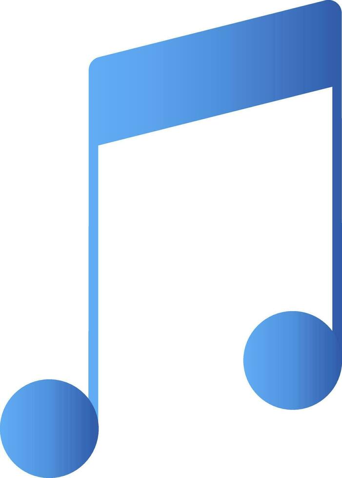 música o canción icono en azul color. vector