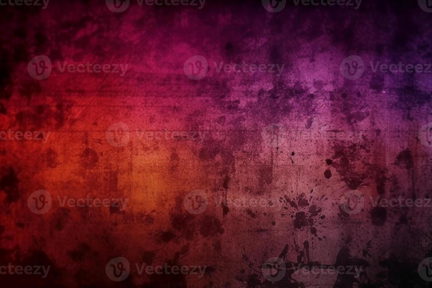 Aged effect overlay. Old film texture. Purple red gradient background with dust scratches. photo