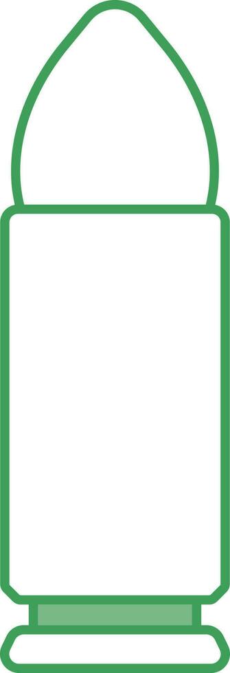Bullet Icon In Green And White Color. vector