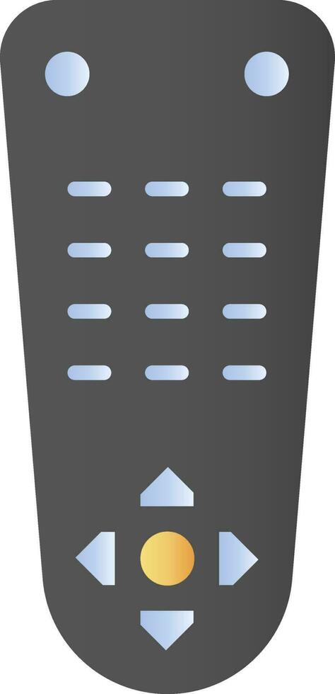 Remote Control Icon In Blue And Black Color. vector