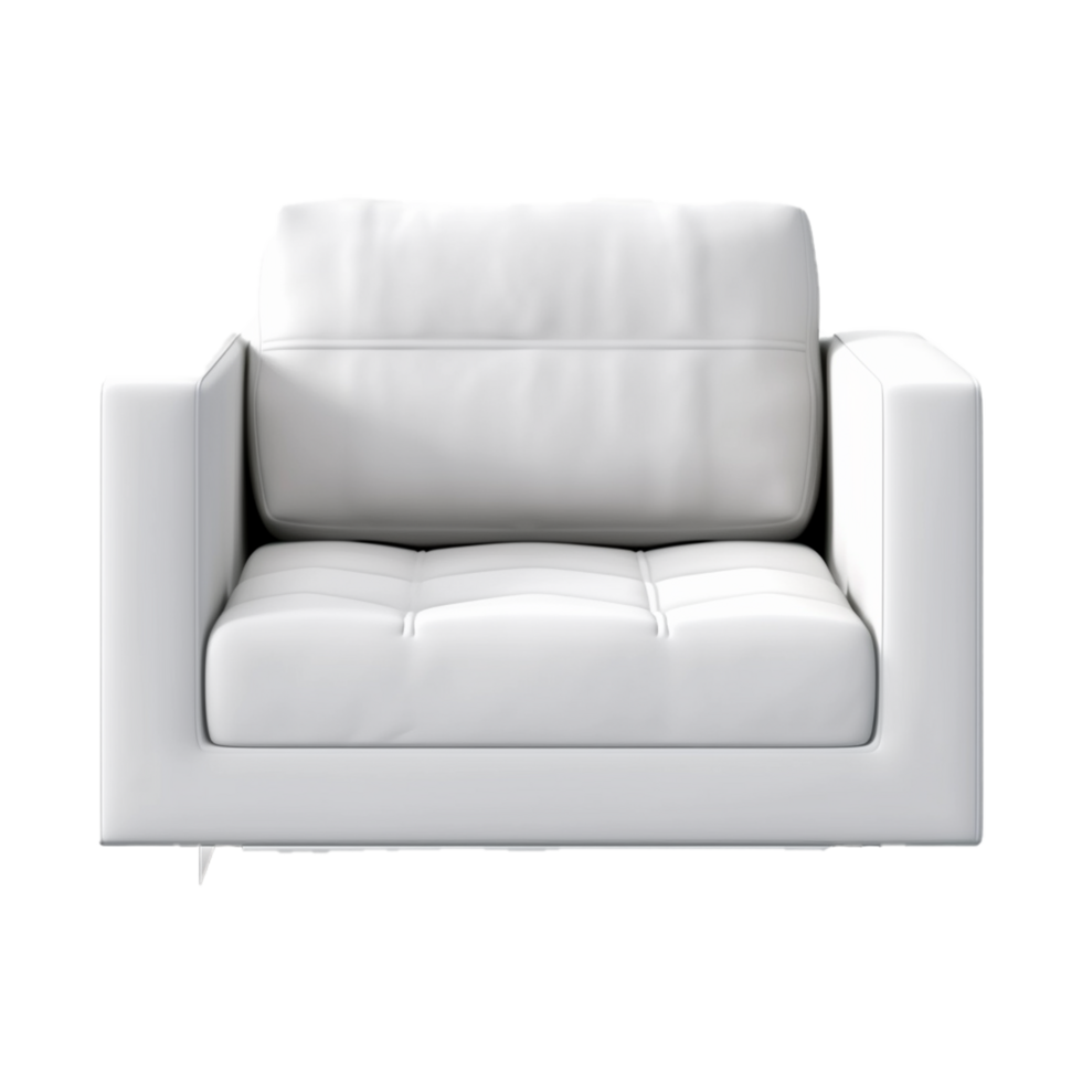 white sofa AI Generated 24195217 PNG
