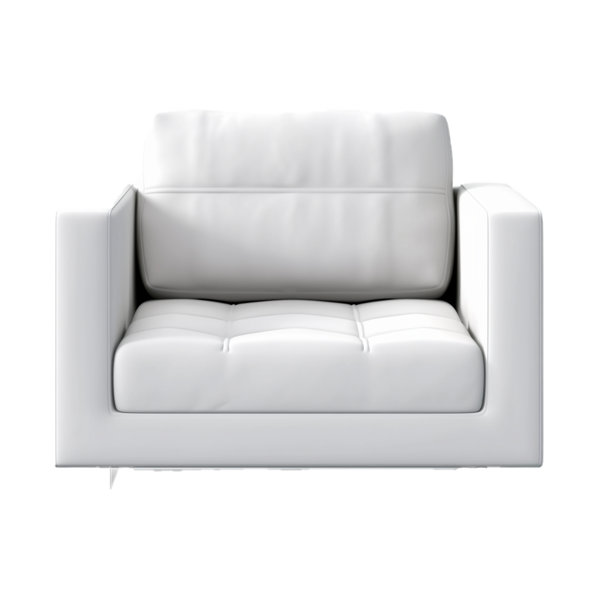 white sofa AI Generated 24195217 PNG