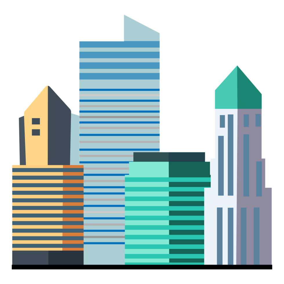 Colorful Buildings icon png