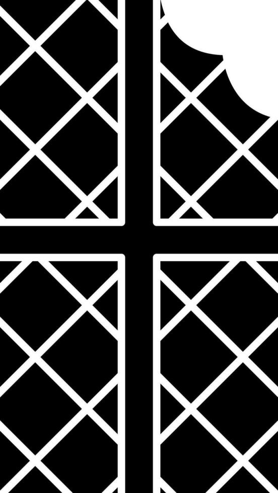 oblea icono en negro y blanco color. vector