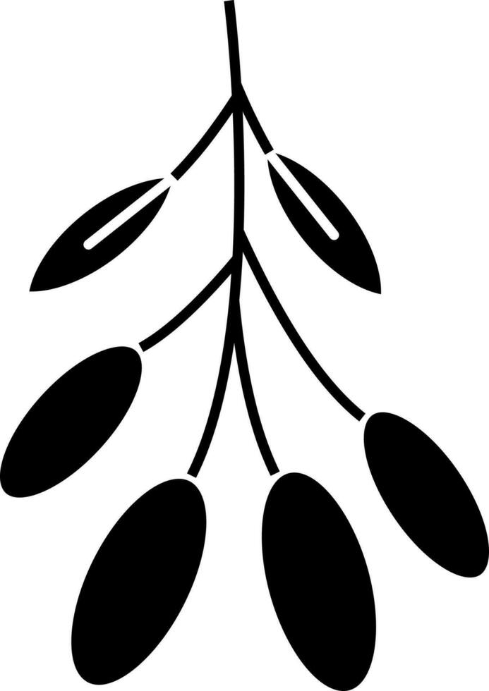 Goji Berry Glyph Icon vector